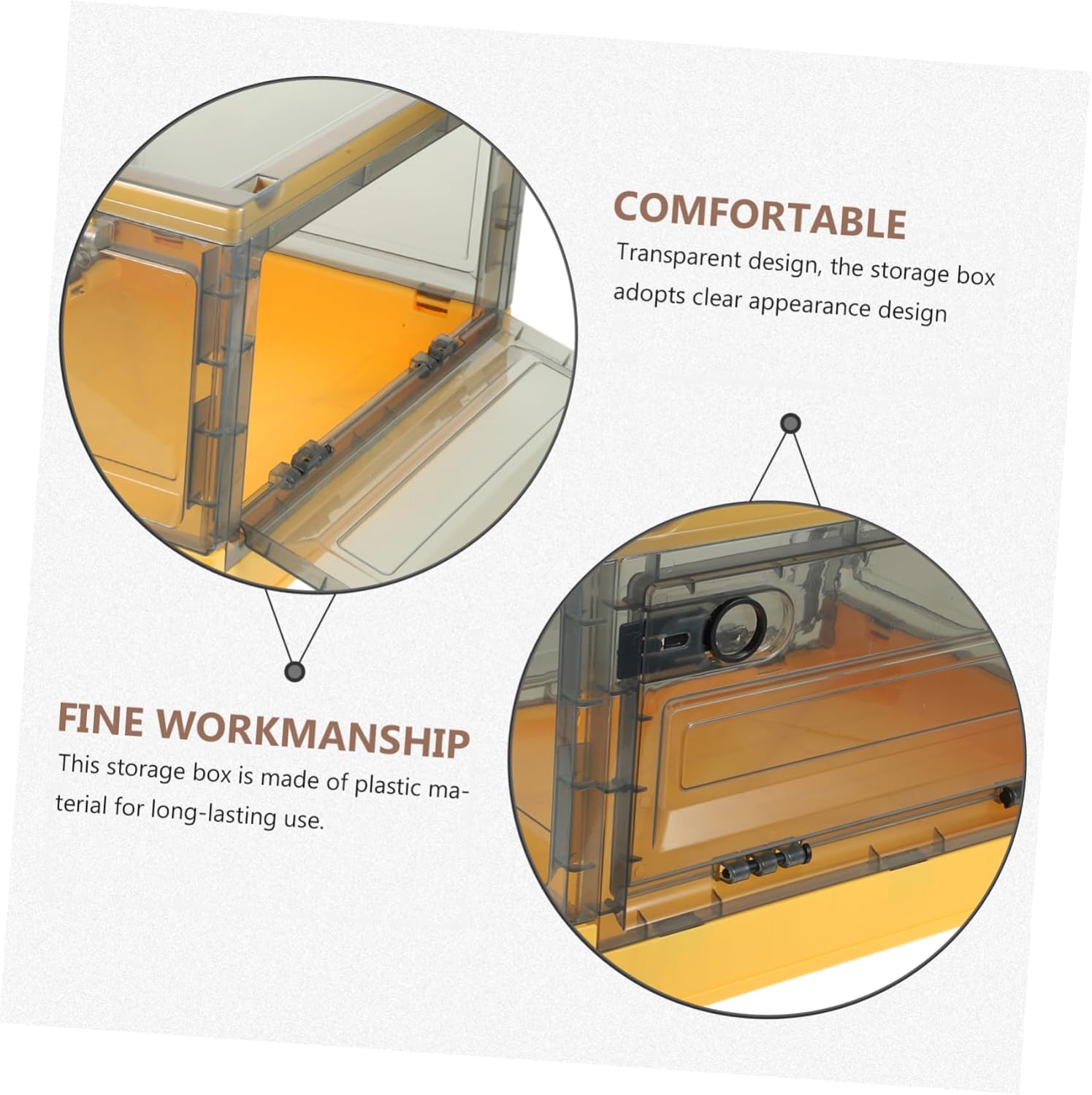 Plastic Storage Containers Large Organizer Box for Kitchen Cereal Containers Lids