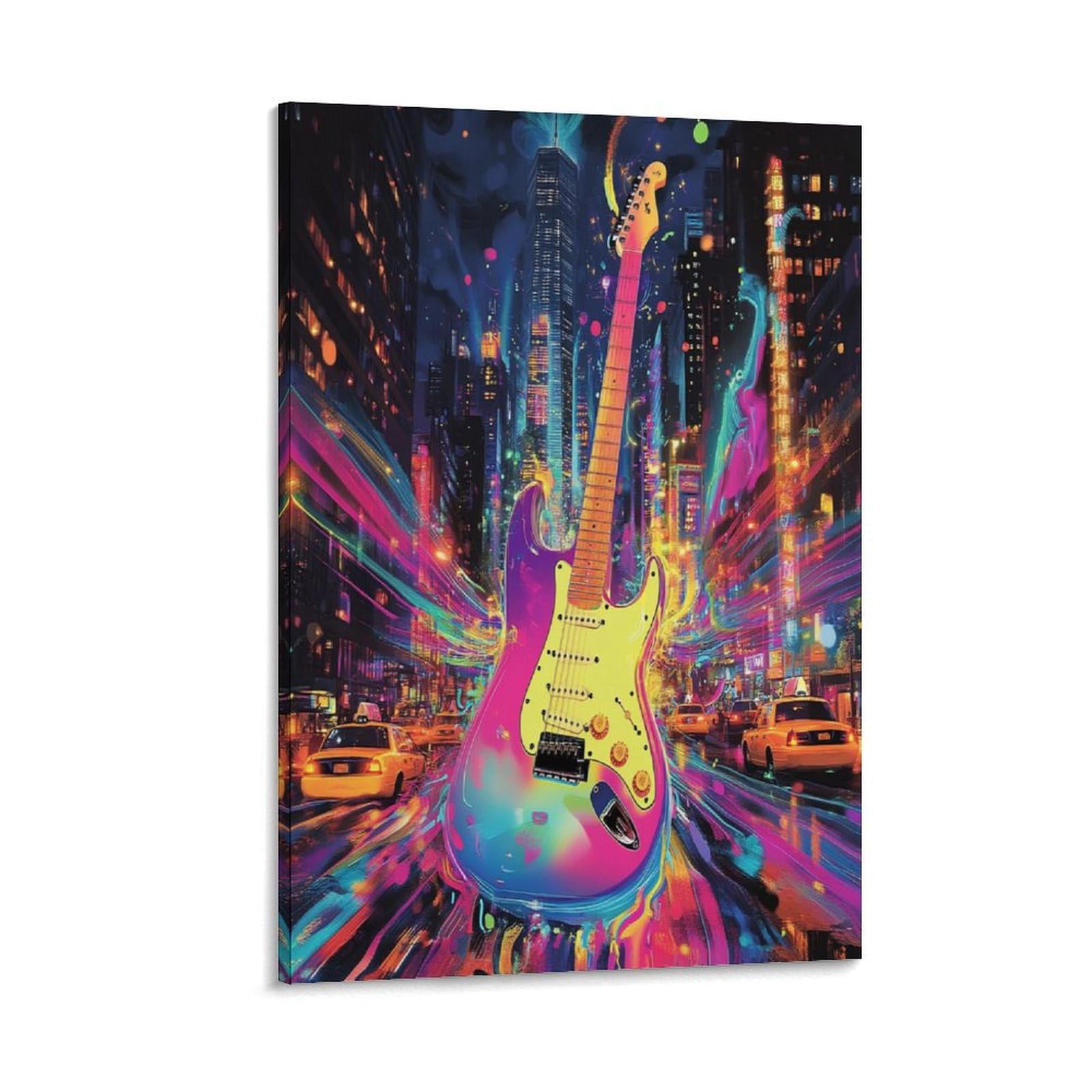 Guitare murale tableau moderne impression toile salon 30x45