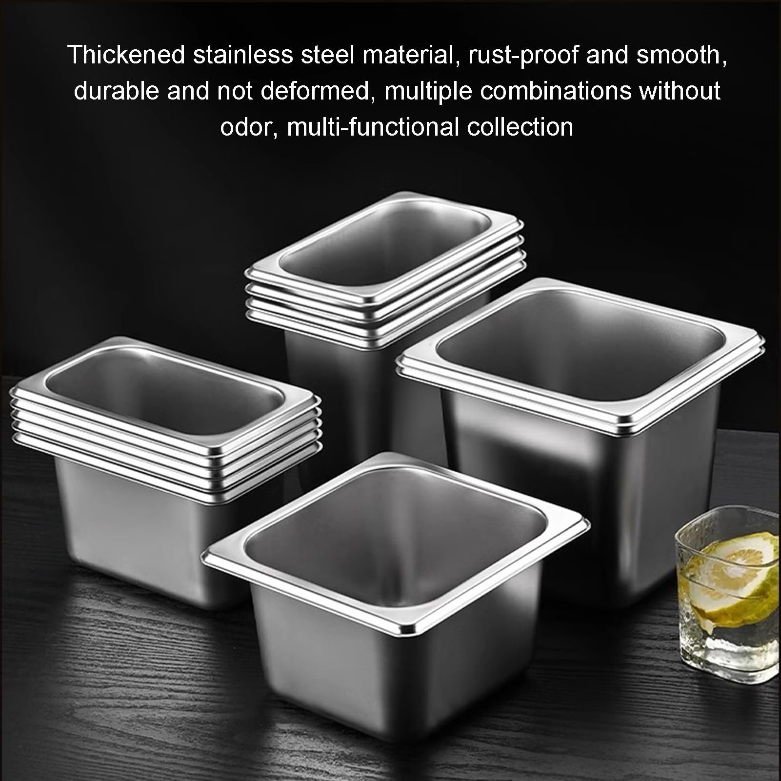 Espandibile portaspezie set condimenti dispenser cucina buffet orgar supporto da banco in acciaio inox per salse, condimenti, marmellate e condimenti