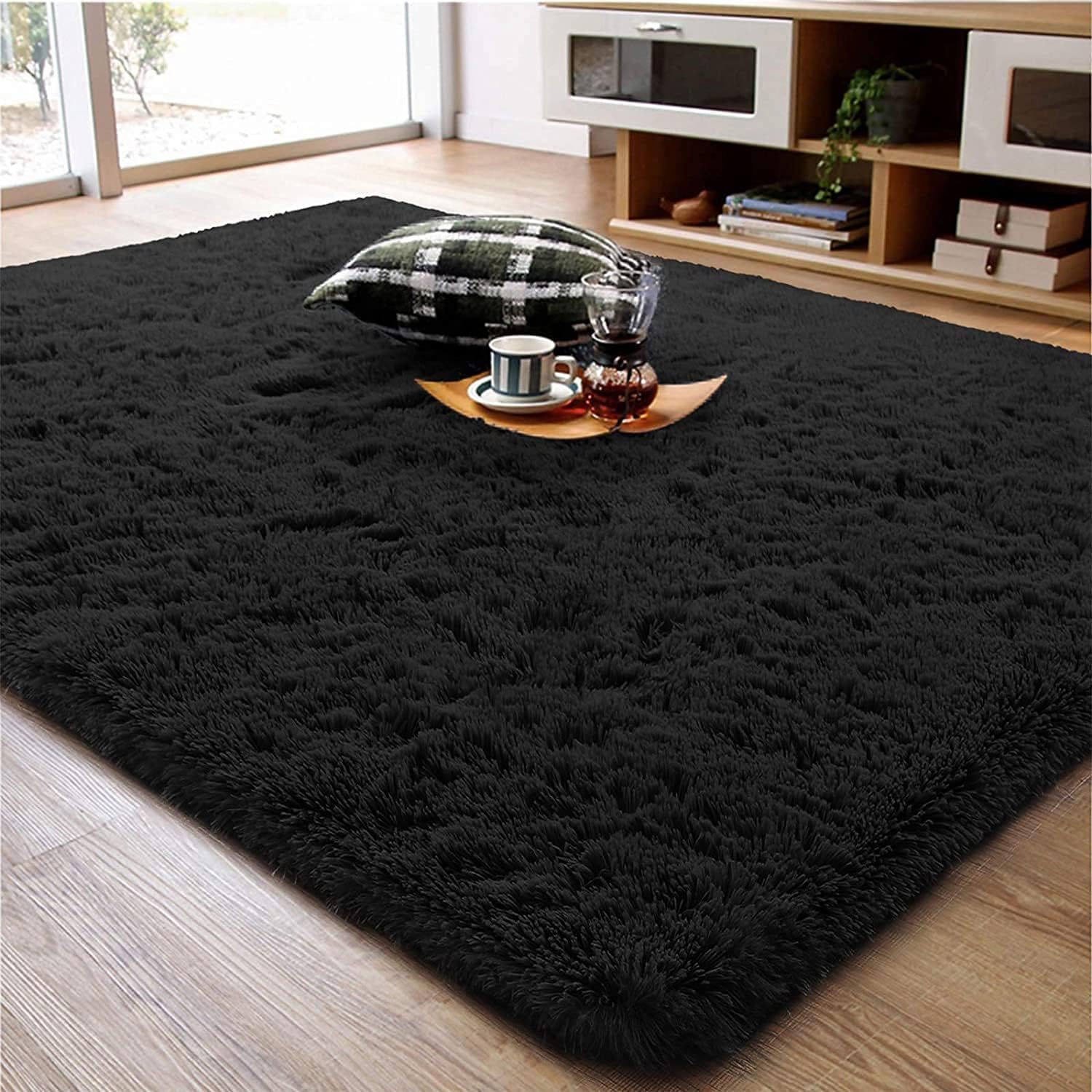 MUKHTAR CARPETS Soft Fluffy Shag Area Rugs for Living Room, Shaggy Floor Carpet for Bedroom, Girls Carpets Kids Home Decor Rugs, Cute Luxury Non-Slip 6x9 Feet