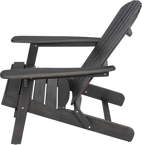 Miniatura 8 de LIFE SKY Folding Adirondack Chair Acacia Wood Patio Seating with Rustic Design - Compact Foldable Outdoor Furniture for Vacation Homes & Backyard