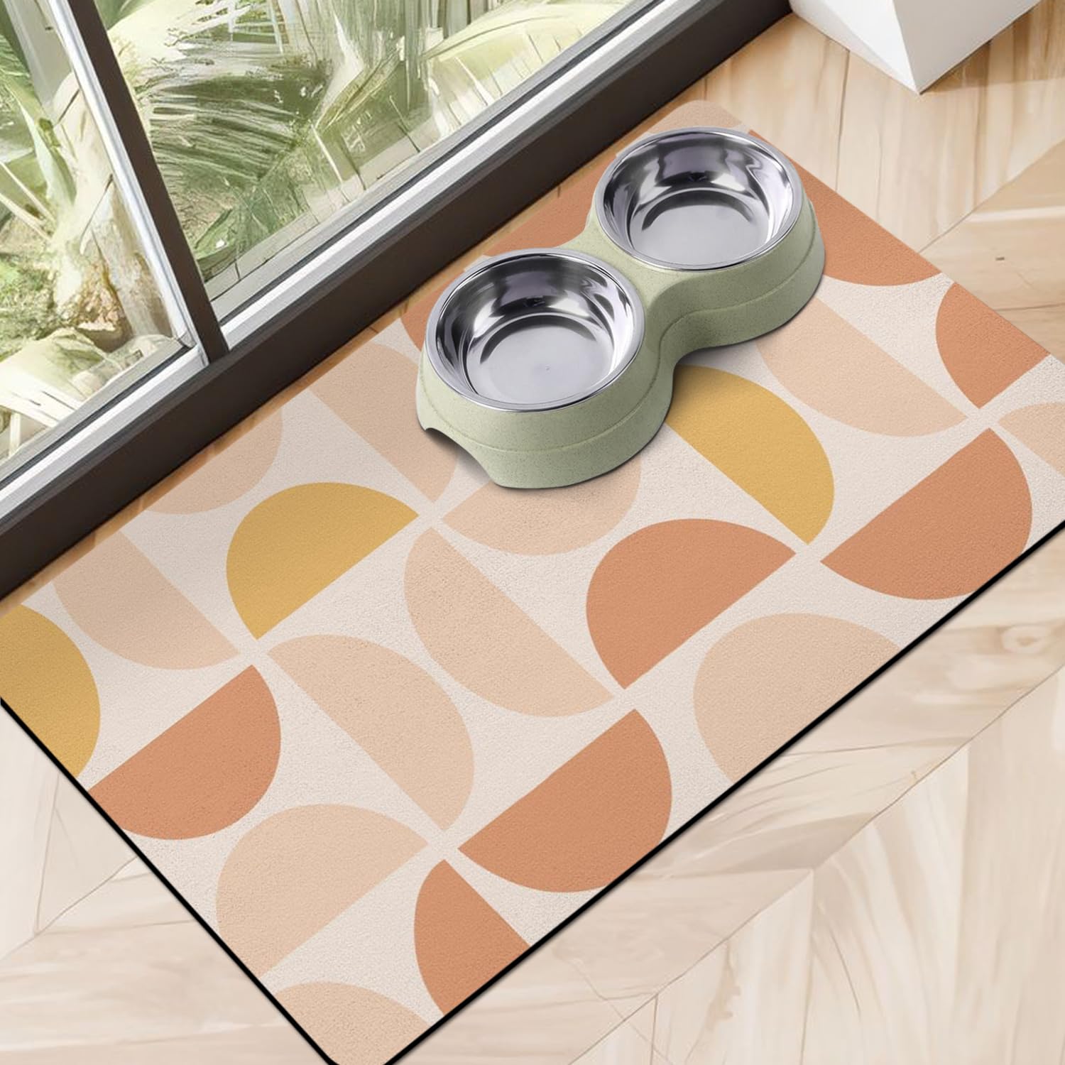 Dog Food Mats for Floors, Absorbent Dog Bowl Mat for Food and Water Dispenser Mat, Quick Dry Cat Food Mat Pet Supplies โ image 1