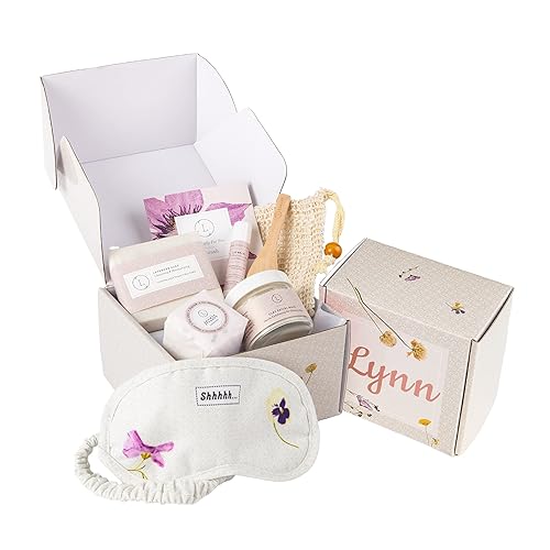 Miniatura 3 de Lizush Luxury Spa Gift Basket And Self Care Gifts For Women With Lavender Soap Bar, Facial Mask, Lip Balm, Eye Mask, Soap Saver, Shower Steamer -