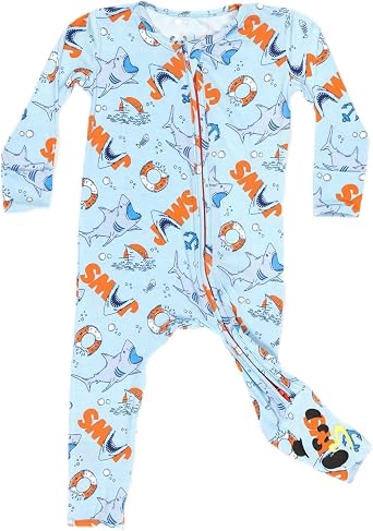 Bellabu Bear JAWS Rayon from Bamboo Convertible Footie for Baby Boys & Girls