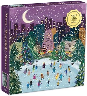Comprar GALISON BOOKS 9780735366725 Merry Moonlight Skaters 500 Piece Foil Puzzle