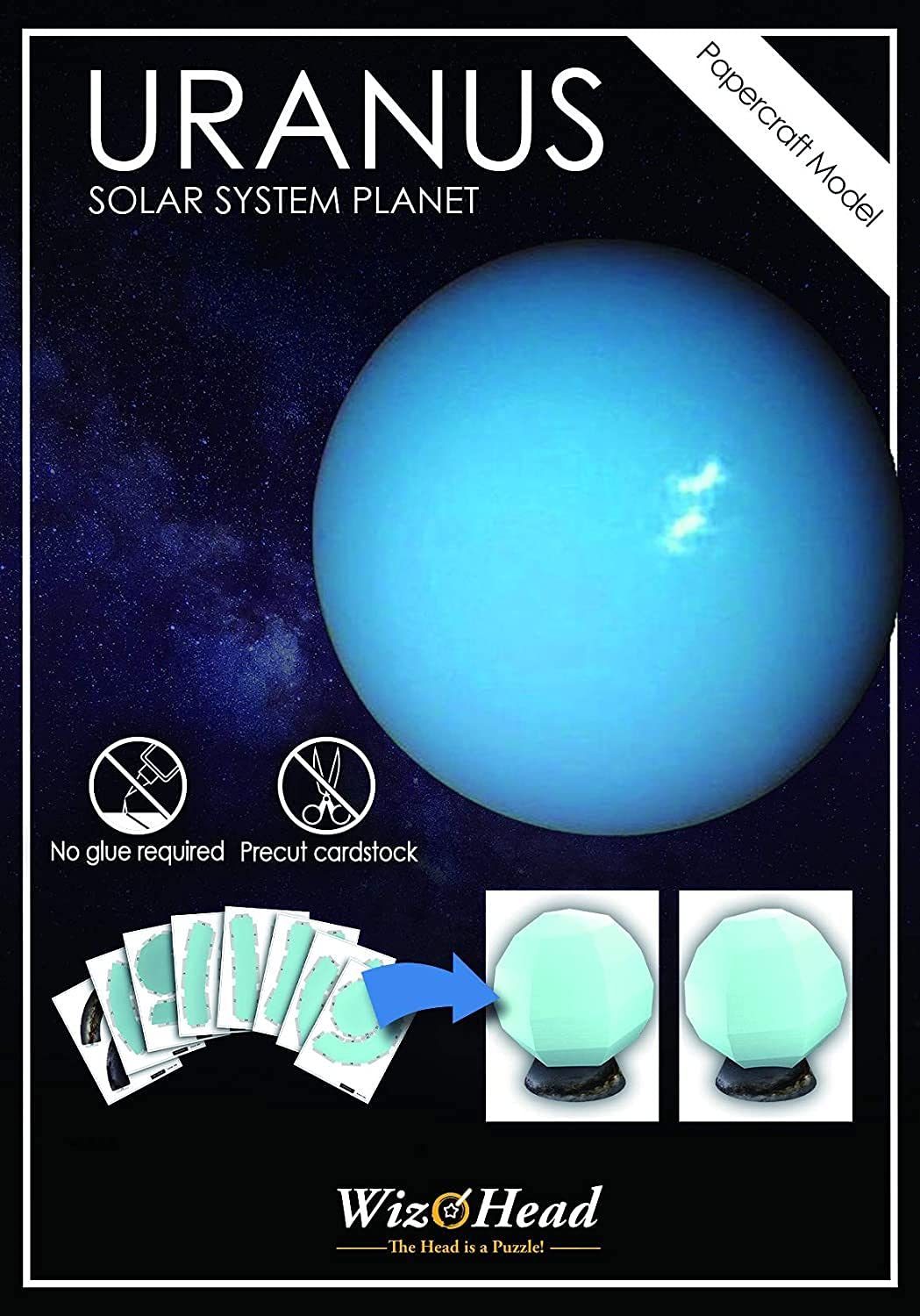 Uranus - Solar System Planet, Paper Craft Model, Home Décor