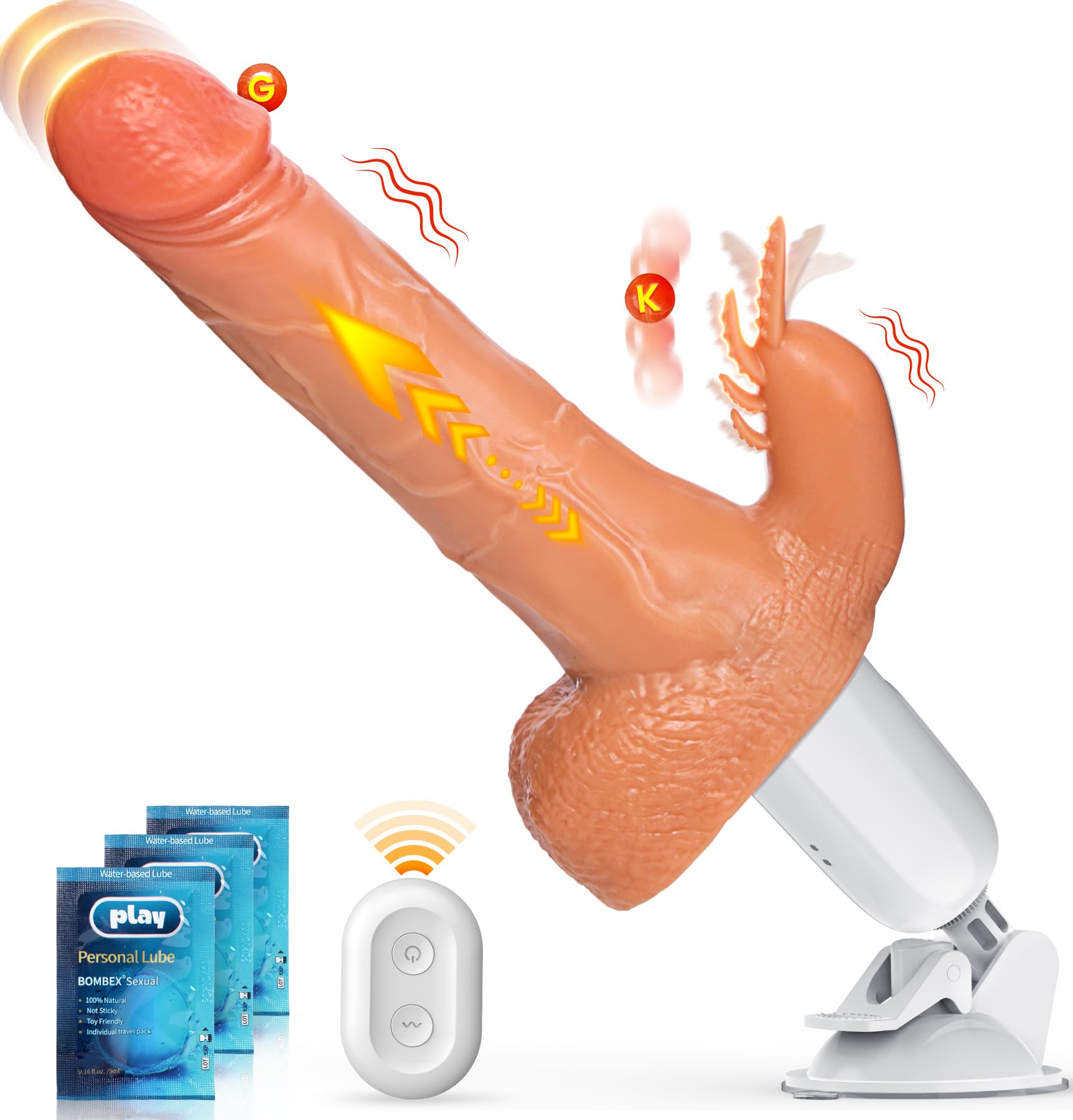 Dildo Vibratore Realistico Sex Toys, Dildo Anale Vibratore Punto G Con Telecomando, Vibratore Per Coppia Sex Toy Sex Machine