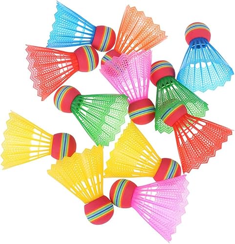 Miniatura 7 de 12 bolas de plástico para niños, volantes deportivos para pájaros, volante de interior, volante colorido, pelota de bádminton, pelota de juguete de