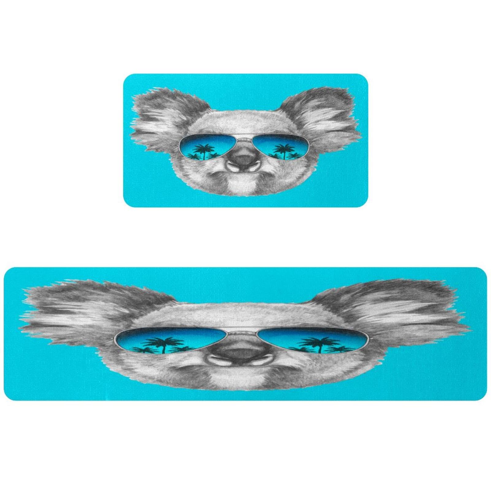 Tapis de cuisine absorbant koala lot de 2 tapis antidérapants lavables pour couloir