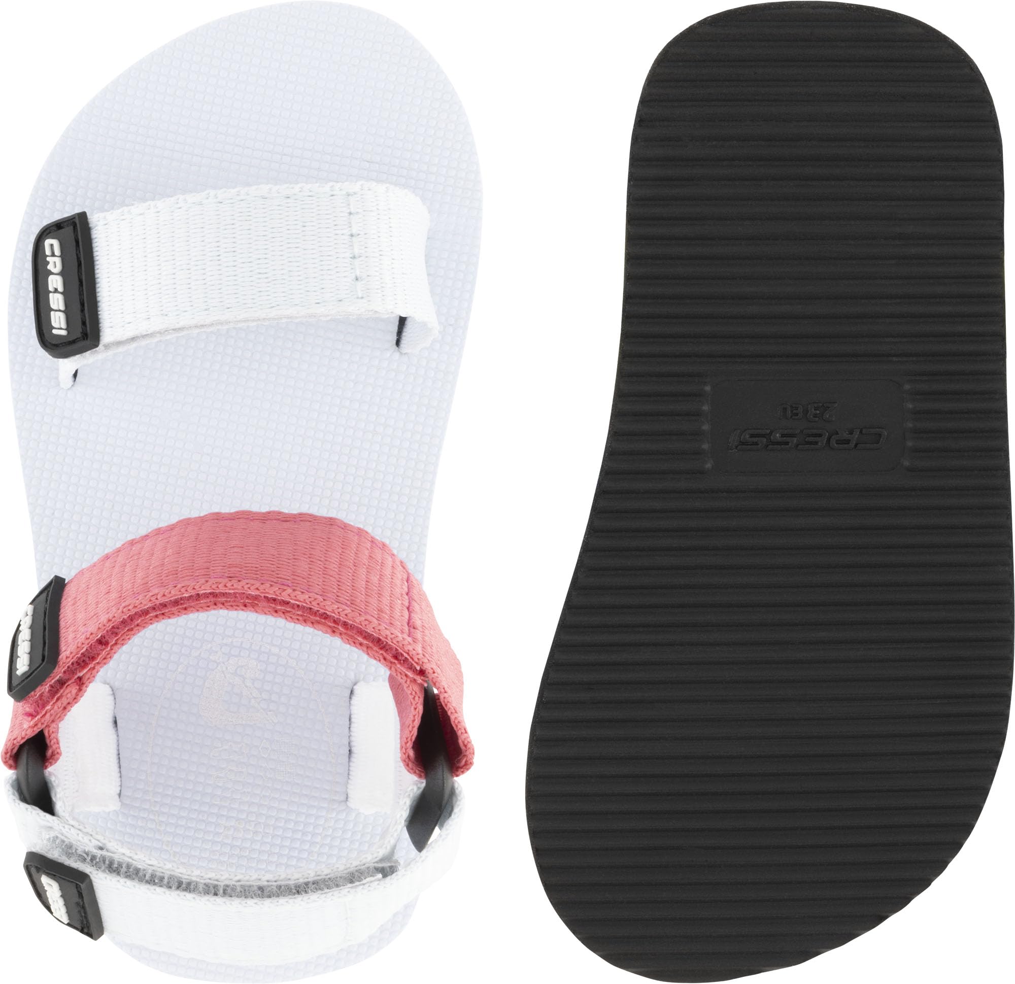 CRESSI depuis 1946 - Rainbow Sandals - Des Sandales de Plage Colorées et Innovantes pour Enfants, Idéales pour la Plage, la Maison et les Voyages - Turquoise/Orange - 33