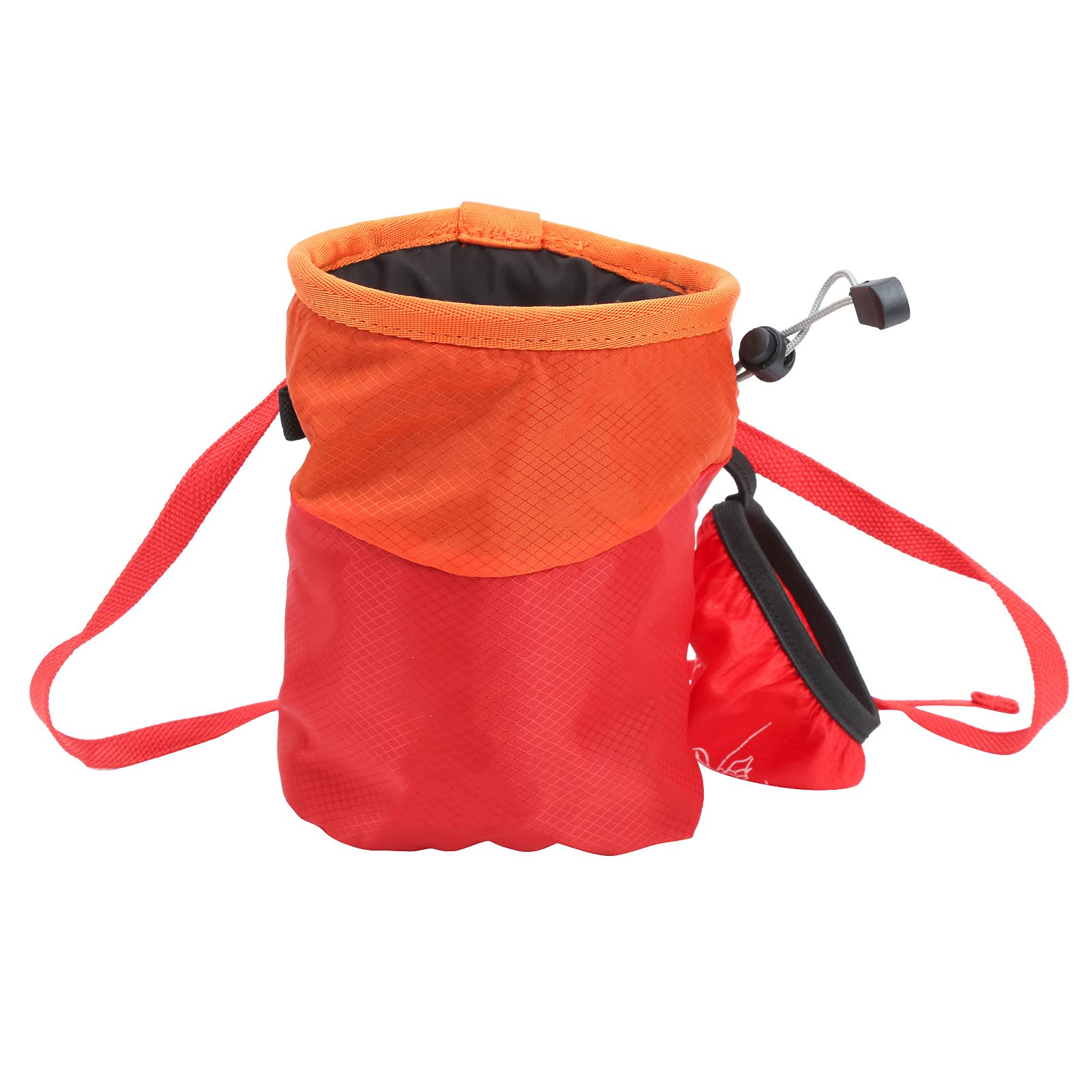 Leapiture Rock Climbing Magnesium Powder Bag Outdoor Climbing Gear Chalk Bag Magnesium Chalk Bag with Anti Skid Features for Climbing (Red)
