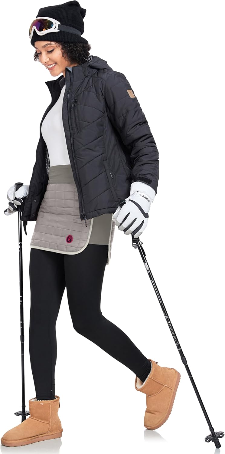 Little Donkey Andy Women's Lightweight Puffer Sport Skorts Warm Quilted Skirt Outdoors Hiking Running