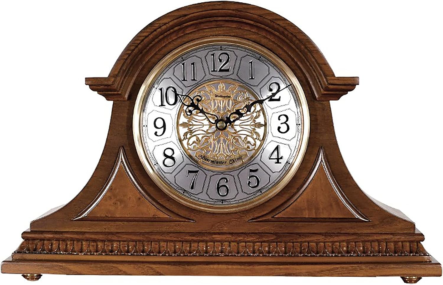 Mantel Clock Retro Vintage Silent Decoration Table Clock with Chimes ?for Bedroom Living Room Fireplace Office Kitchen Desk Home Decor
