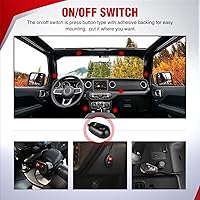 Vista 8 de Nilight - 10017W 16AWG Kit de arnés de cableado con conector DT Barra de luz LED de 12V Interruptor de encendido y apagado Relé de potencia Fusible