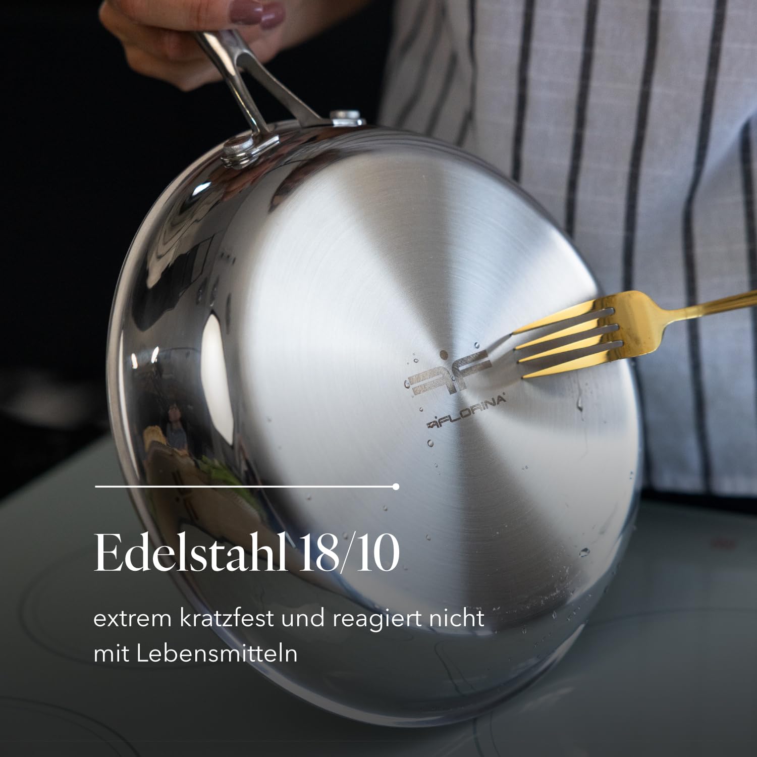 Florina Bratpfanne aus Edelstahl ARISTO – Bild 4