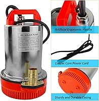 Vista 3 de DC 12V Submersible Water Pump Submersible Deep Well Water Pump 1 inch Outlet，Irrigation Water Pump with Upgrade Copper Motor