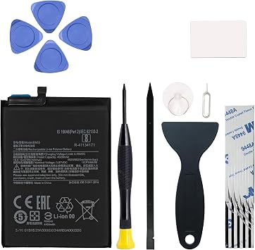 New Upgraded BN53 Replacement Battery Compatible with Redmi Note 9 Pro/Note 10 Pro 4G with Repair Toolkit