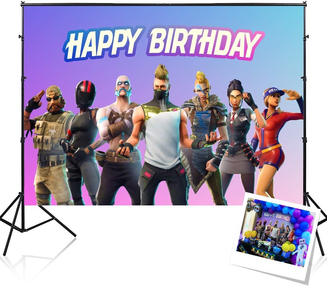 RAUBAY Battle Royale Birthday Party Supplies Decorations Backdrop for Boy - 7x5ft
