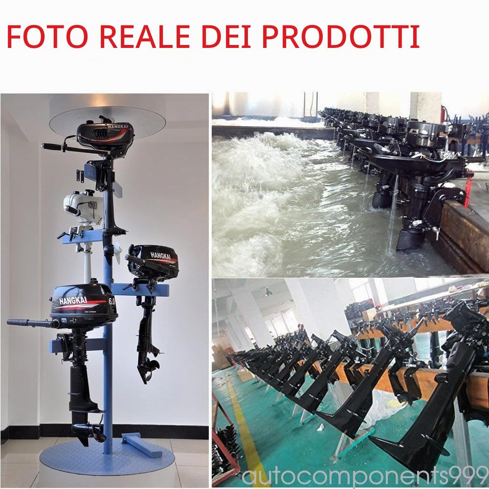 Motore fuoribordo 6HP 102cc 2 tempi lega alluminio CDI per barche e pesca