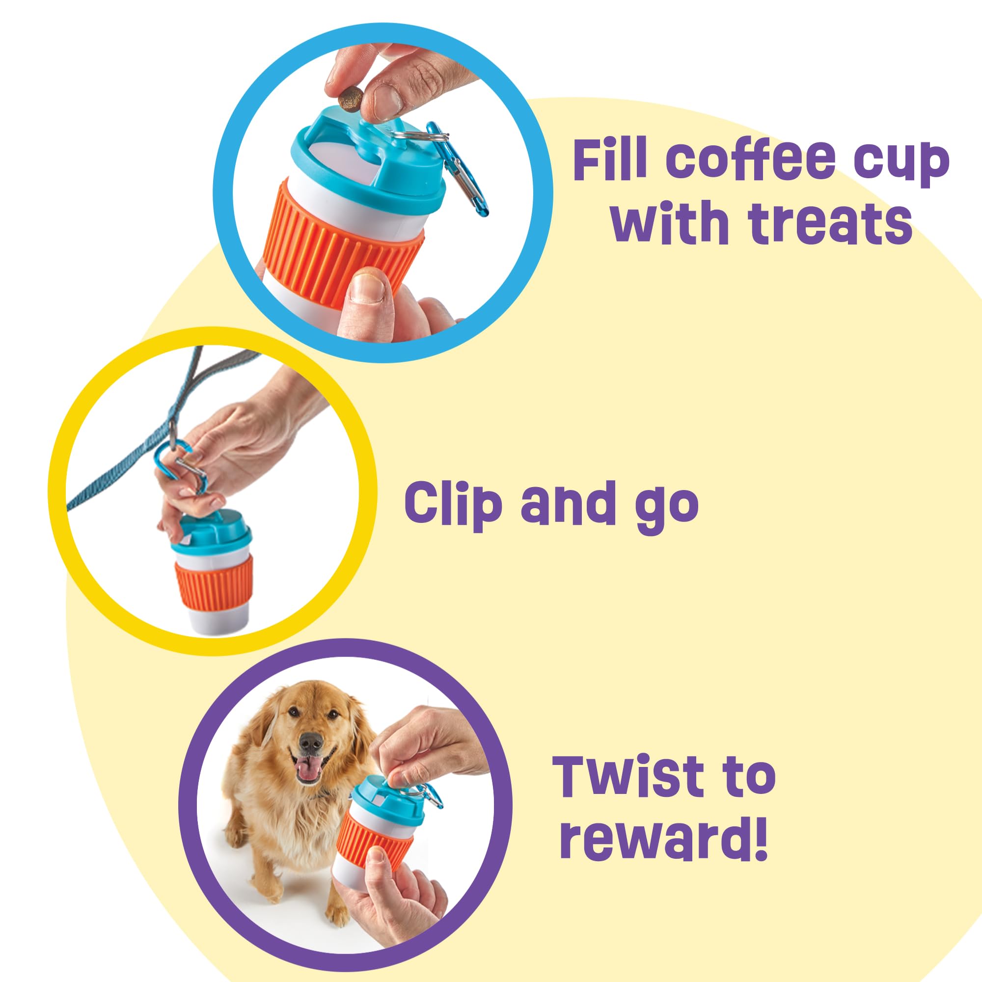 Brightkins Let’s Go Treat Holder, Dog Treat Holder, Walking Accessories, Dog Travel Accessories, 1 Piece, Multi - Image 3