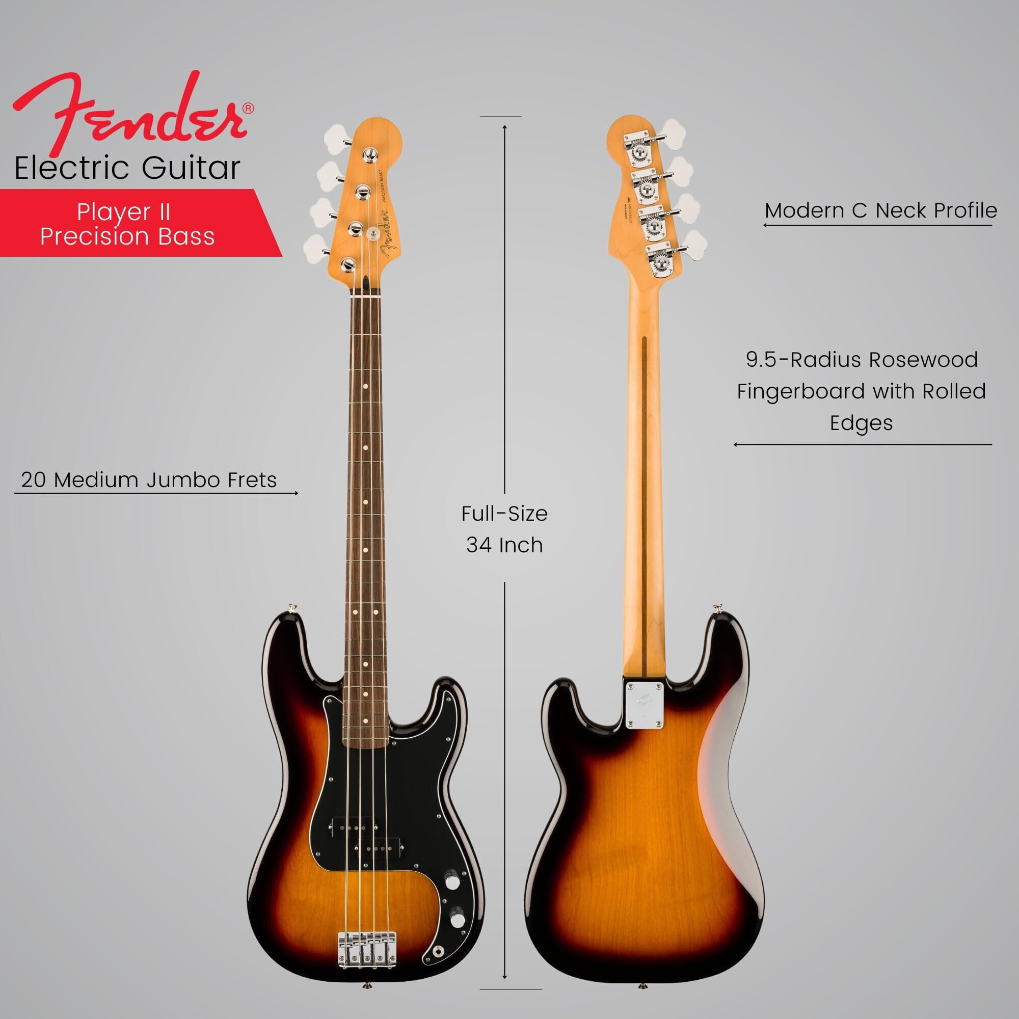 Fender Precision Bass Player【プレベ/サンバースト】 Amazon.com 