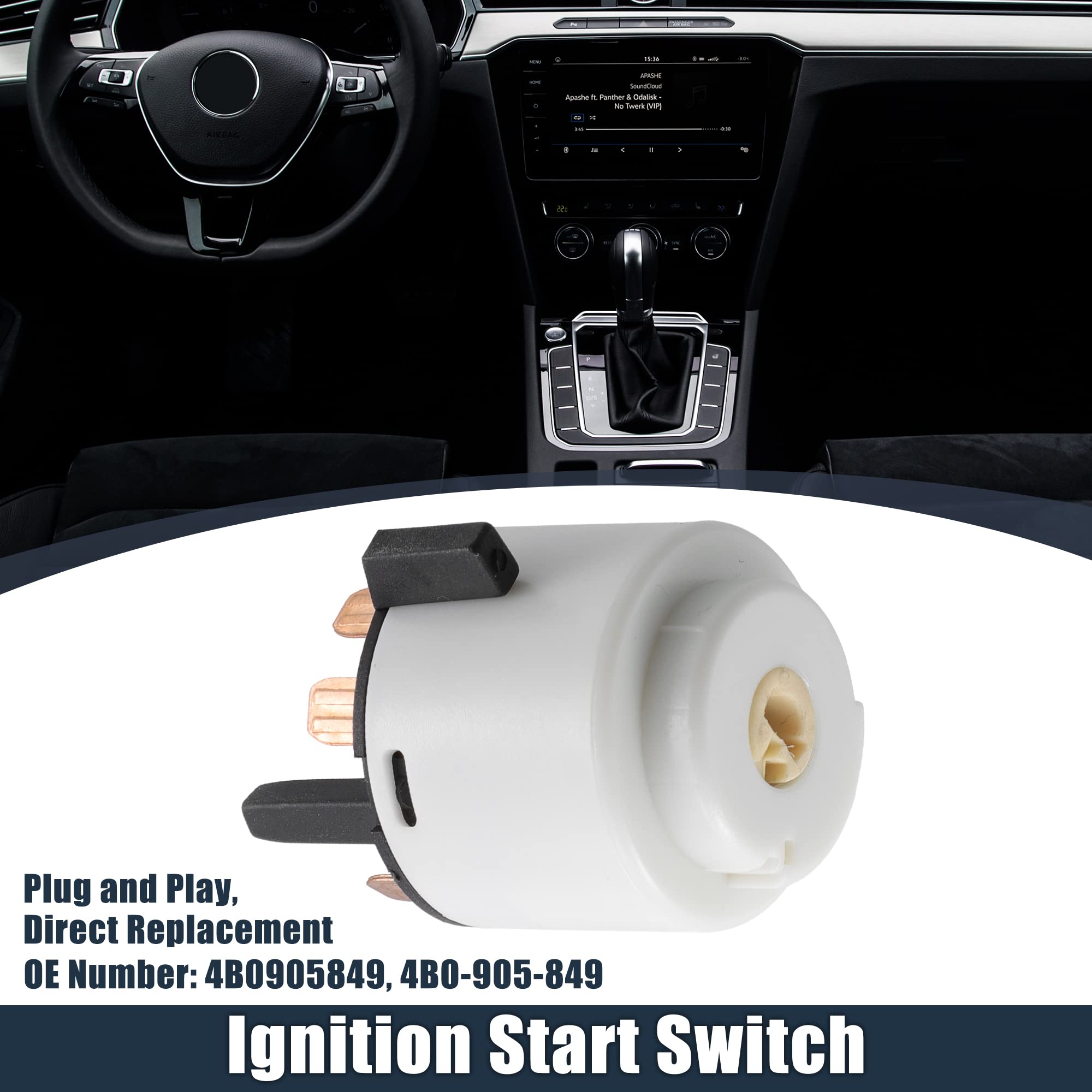 QUARKZMAN 4B0905849 Zündung Starter Schalter für Volkswagen Jetta 