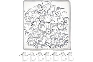 50Pcs Push Hook, No Mar Push Pin Hooks