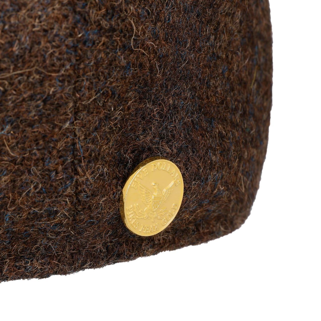 Stetson Kent Wool 160 Years płaska czapka z daszkiem, męska, wyprodukowana w Niemczech, z daszkiem, na jesień, zimę, jesień, zimę, 62 cm, ciemnobrązowa