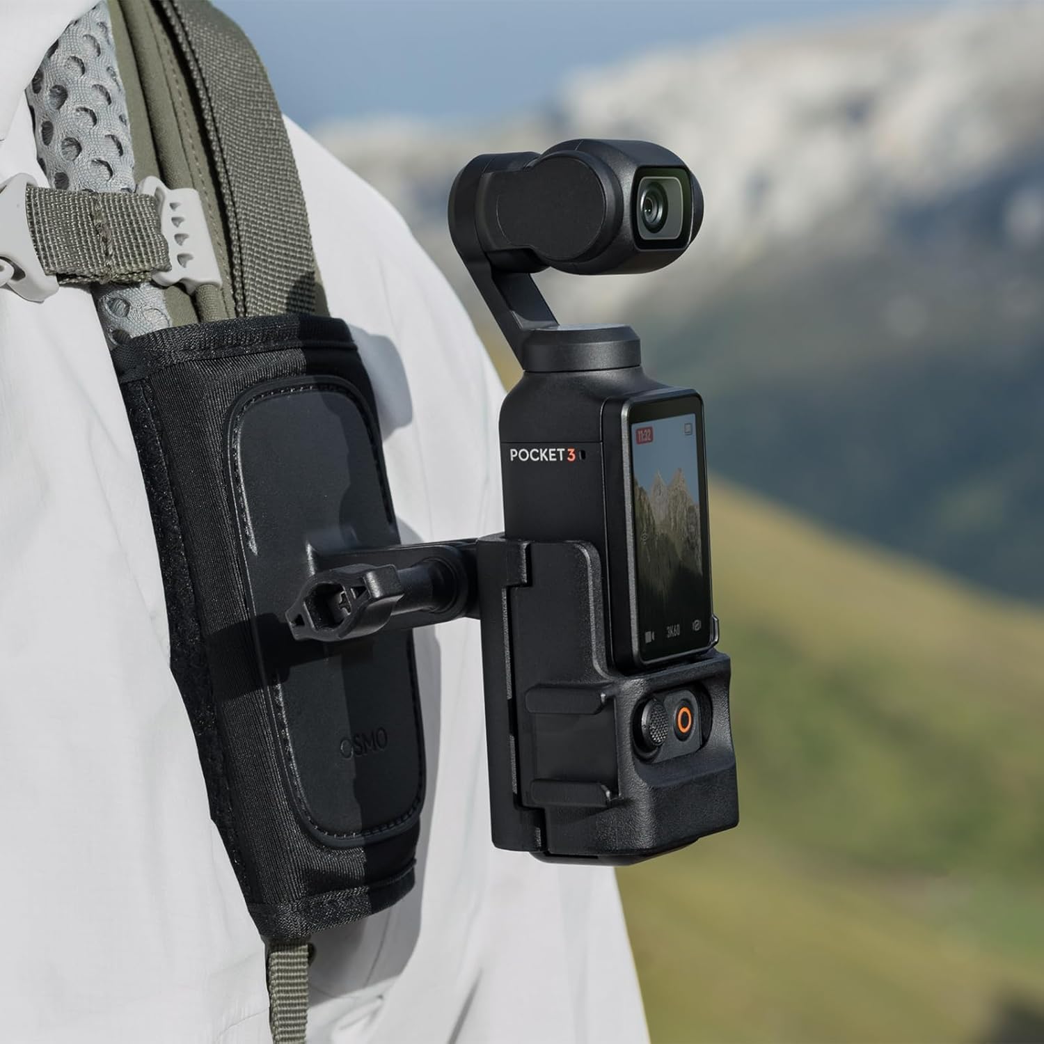 Original Osmo Pocket 3 Expansion Adapter Compatible with DJI Osmo Pocket 3 - Can Expand to Fit a Cold Shoe and an Action Camera Port