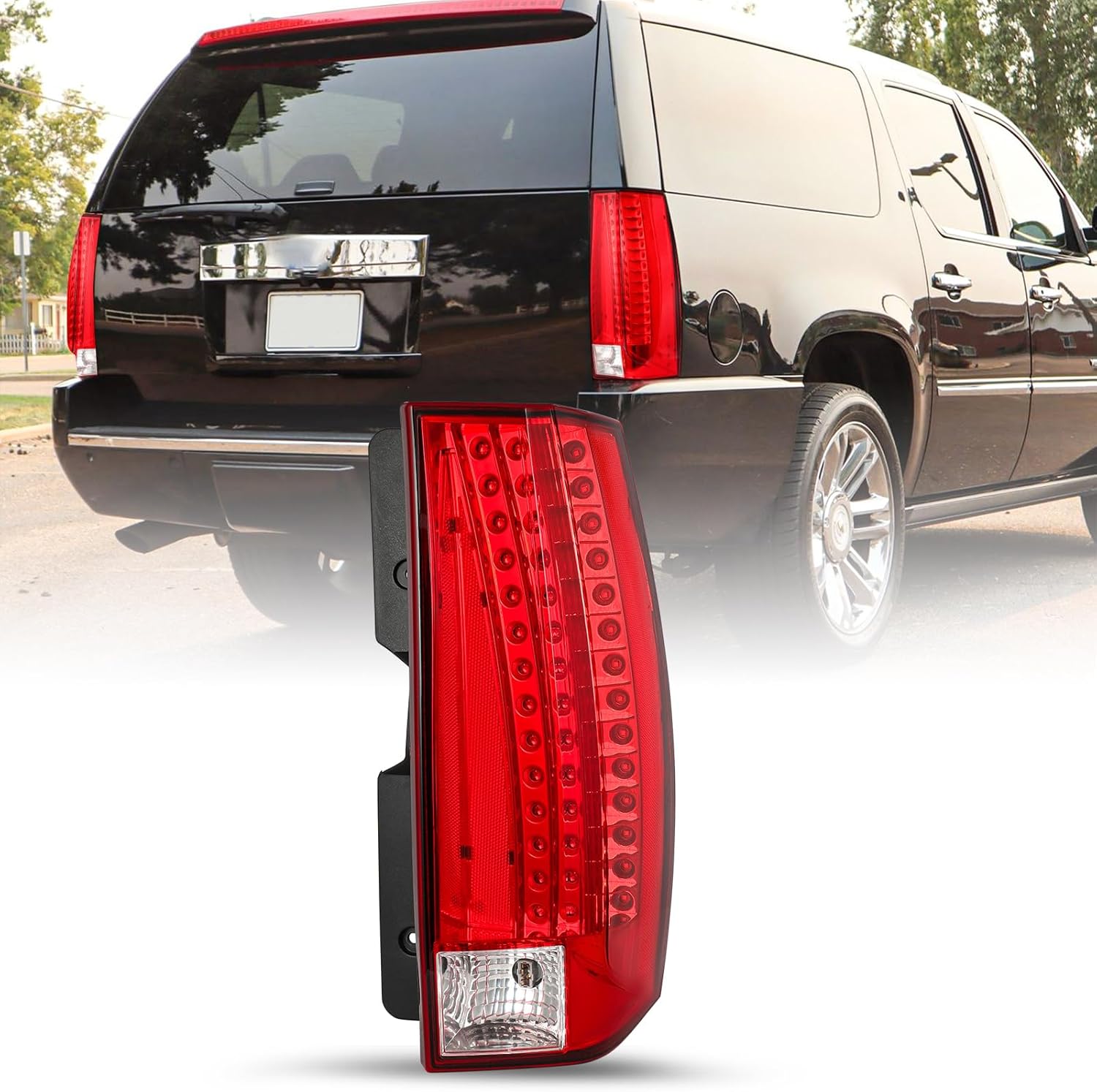 SOCKIR Tail Light Assembly for 2007–2014 Cadillac Escalade ESV Right Passenger LED