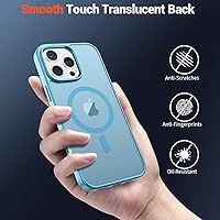 Vista 368 de SUPFINE - Funda magnética para iPhone 13 Pro Max (compatible con MagSafe), (protección contra caídas de grado militar de 10 pies), delgada, Negro