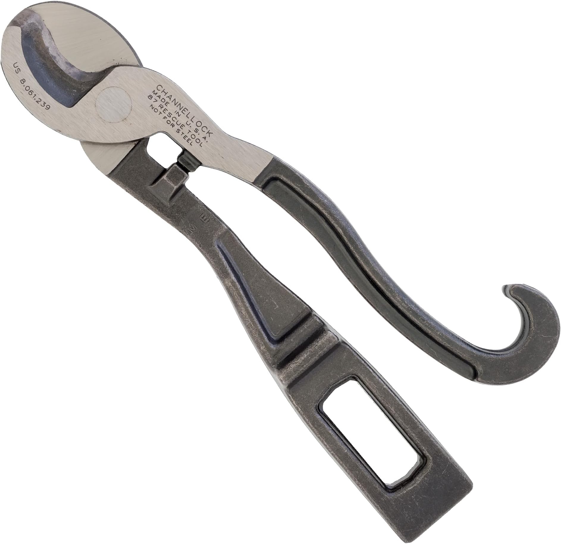 Channellock 87 9-Inch First Responder Rescue Tool | Designed for Firefighters & EMTs | Compact Cable Cutters Forged from Alloy Steel - Easily Shears Through Cables and Soft Metal | Ideal for Prying