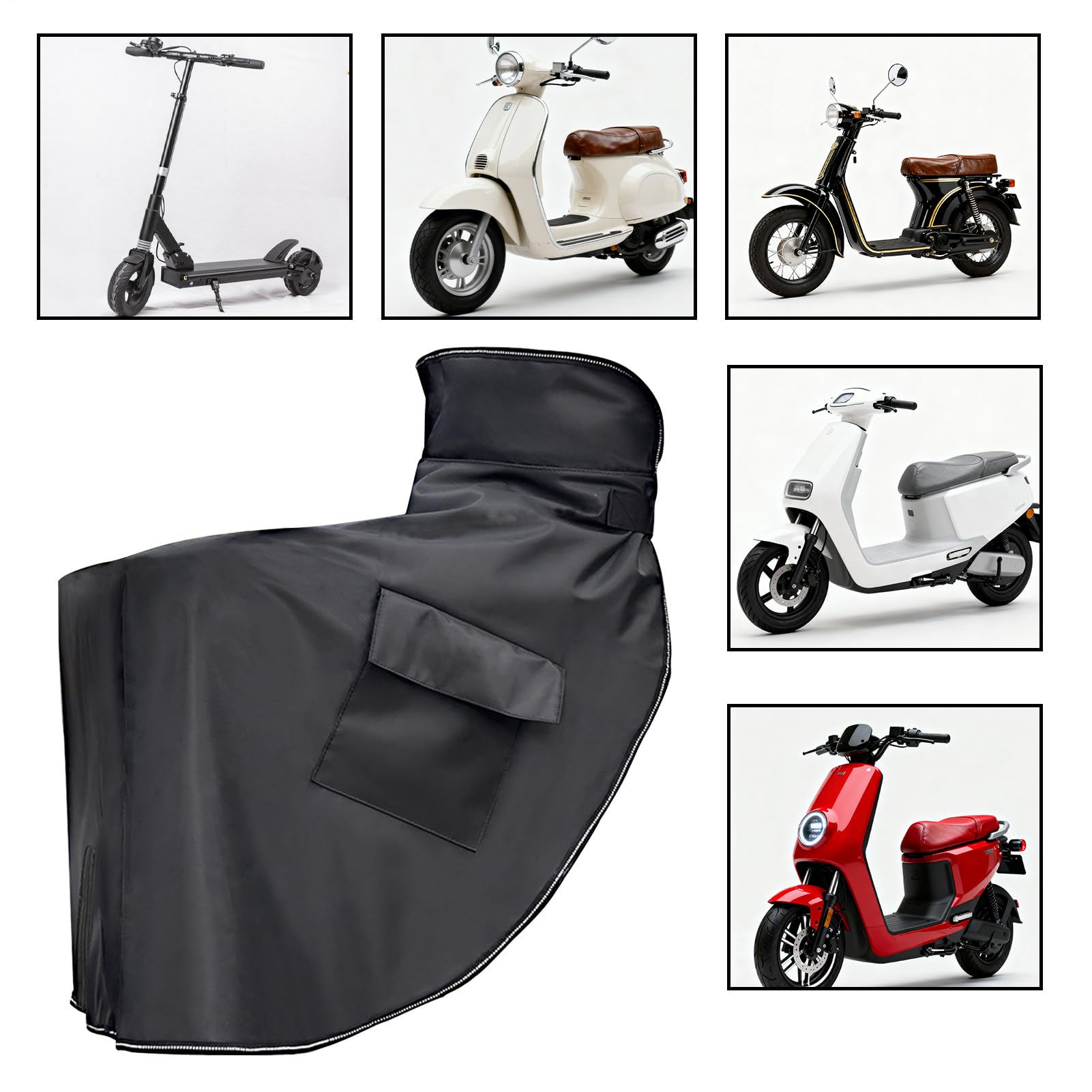 Housse de Protection de Jambe de Moto - Coupe-Vent Imperméable Épais Hiver Chaud Jambe Protecteur,Protecteur De Jambes De Vélo E-Bike Protecteur De Couverture | Pour La Pluie Froide Hiver Conduite