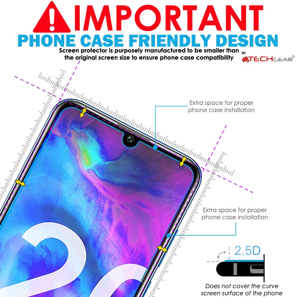 2x Vero Vetro per Honor 20 Lite / 20e Pellicola HD Cellulare