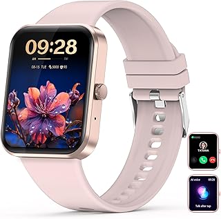 Nemheng Smart Watch for Women, 1.83" Touch Screen Fitness Watch Answer/Make Calls,with 30 Sports Modes Female Health Tracking,Heart Rate Sleep Monitor, IP67 Waterproof Smartwatch for iOS Android