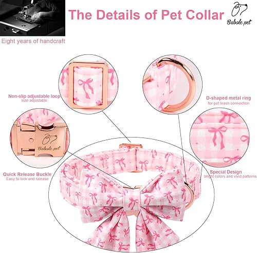 Miniatura 358 de Collar de perro con bandera estadounidense con pajarita, collar patriótico para perros pequeños, medianos y grandes, talla XS