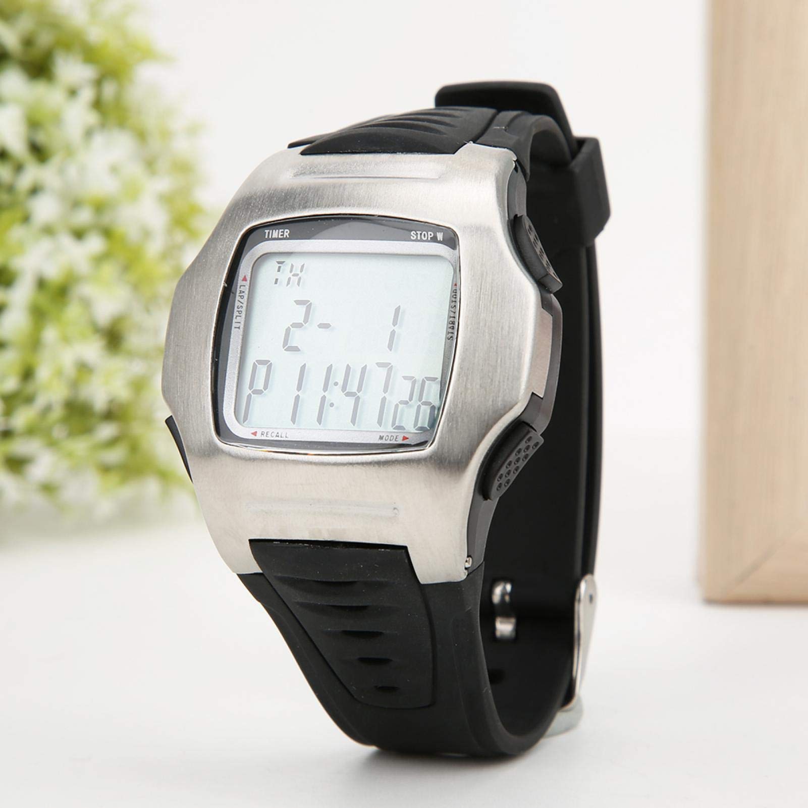 Reloj de árbitro de fútbol fútbol, ​​con Correa de Reloj Deportiva Resistente, Cuenta atrás programable y Tiempo de Cuenta atrás, cronómetro de 1/100 Segundos, Alerta de pitido