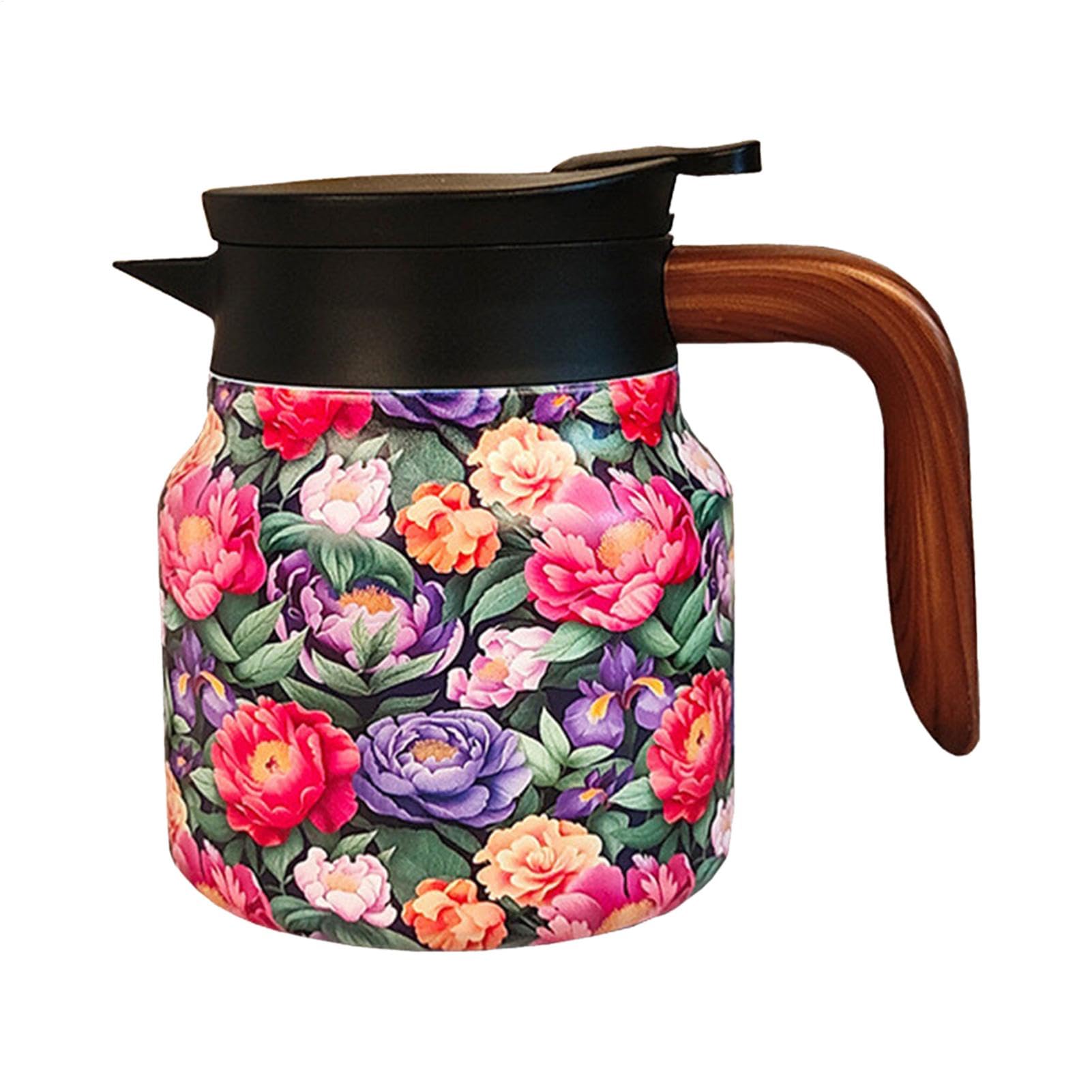 Bouilloire vintage isolante pour finir le thé froid grâce à la carafe thermique en inox