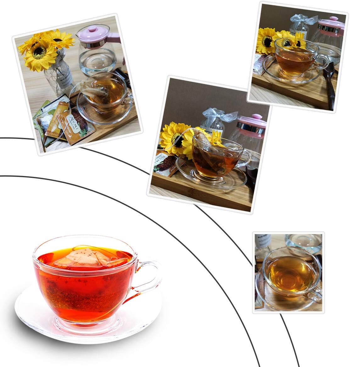 Angooni Disposable Tea Filter Bags with Drawstring