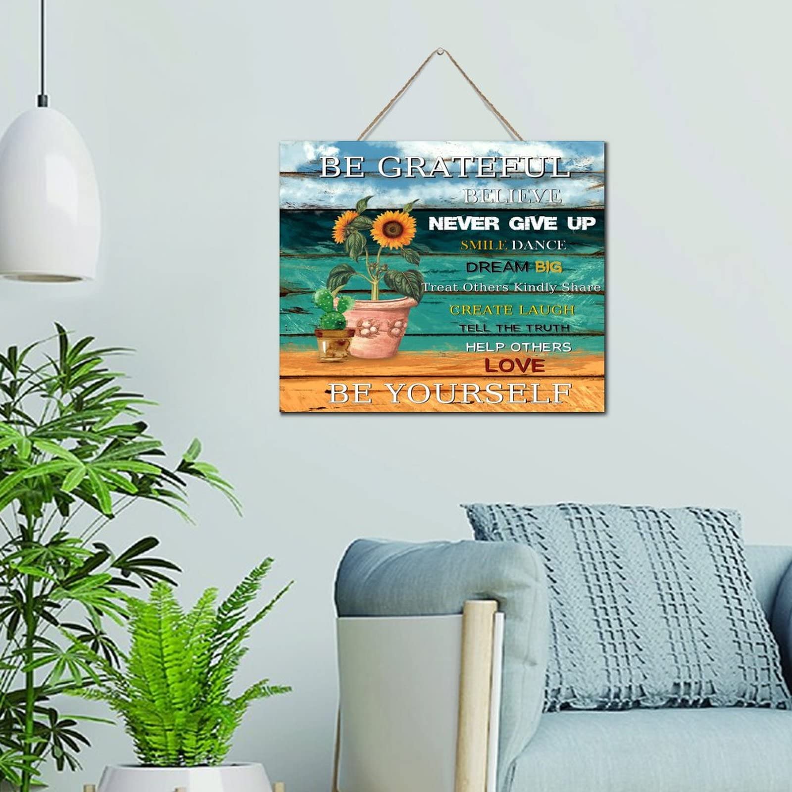 Panneau en bois décoration murale d'intérieur buanderie 25x30