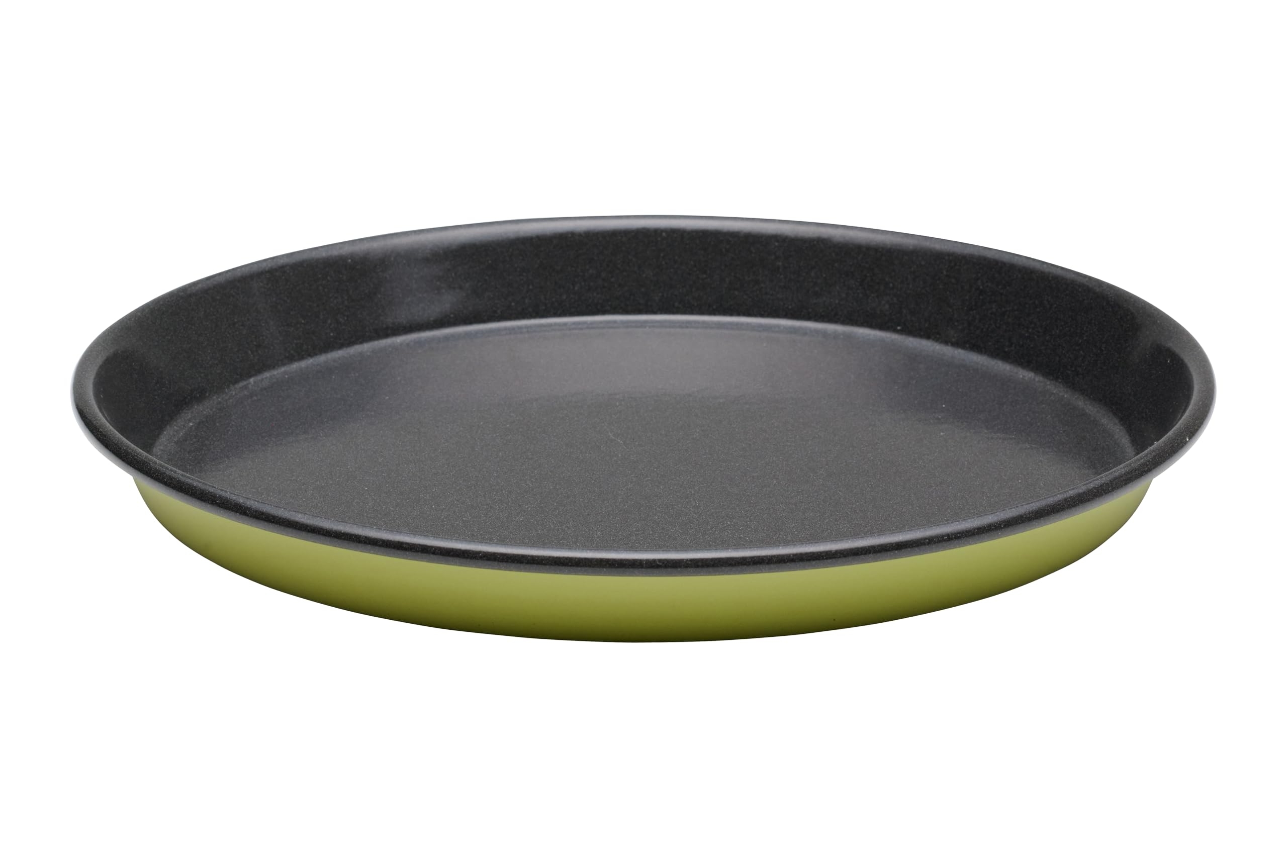 Riess, 0648-014 Baking and Serving Dish 28 cm Pizza LW27.8 x 27.8 x 3.1 cm Weight 0.567 kg, Green