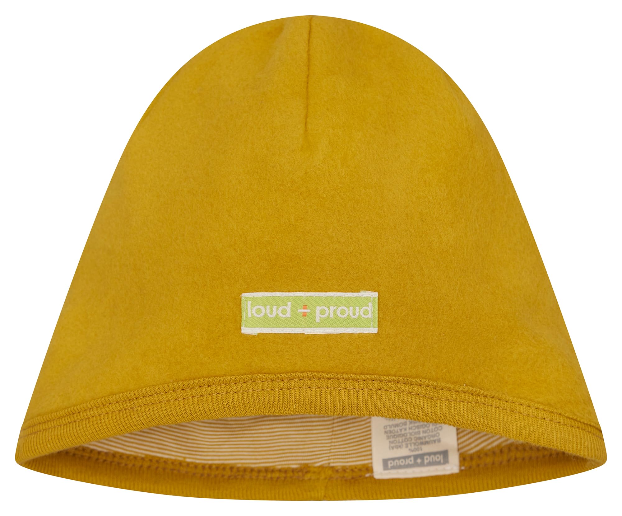 loud + proud Unisex Kinder Baumwoll-Fleece Zum Wenden, GOTS Zertifiziert Mütze