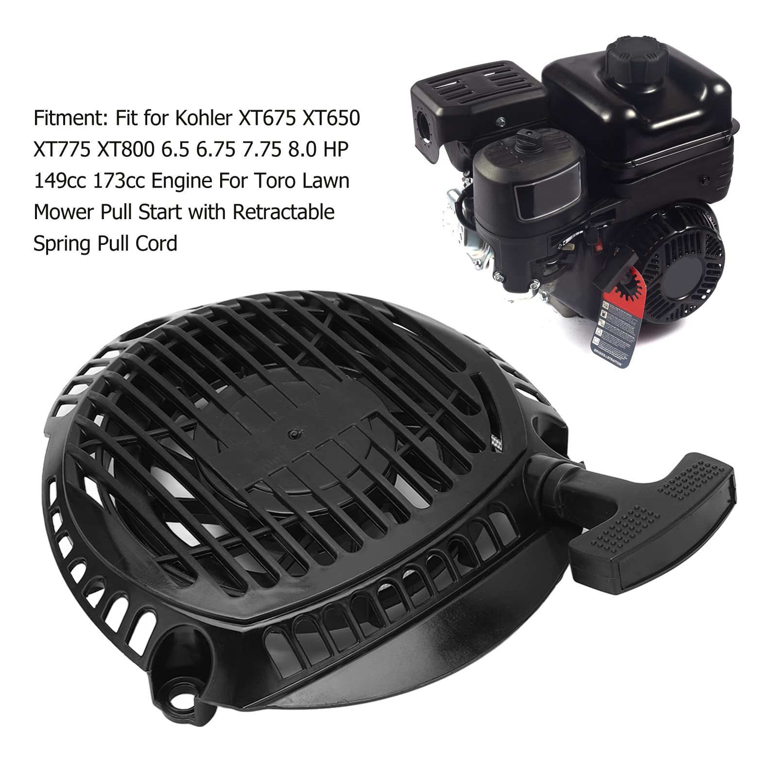 Per Avviamento a Strappo Gruppo 1416520 S Tosaerba Autoavvolgente Avviamento a Strappo Montaggio di Ricambio per XT675 XT650 XT775 XT800 Motore