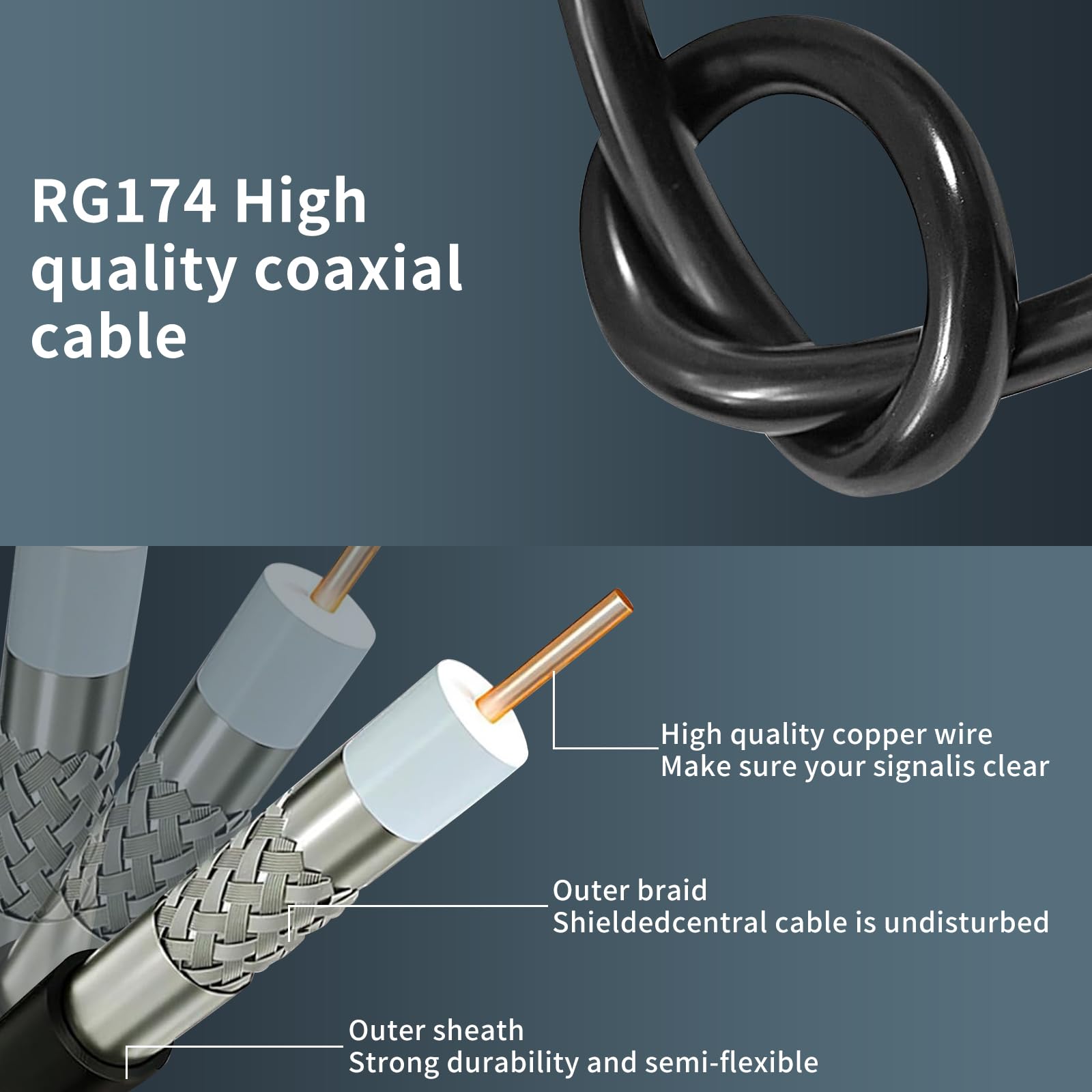 antenna tv interna amplificata potente, antenna tv portatile, portatile con base magnetica resistente, ricezione a lunga distanza supporta 4K 1080p VHF UHF DVB-T/DVB-T2