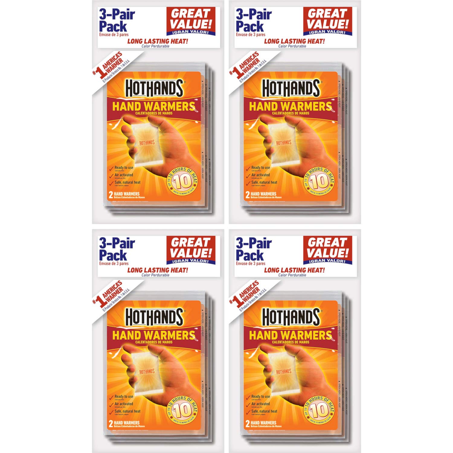 HotHands Hand Warmers Economy120 Pair Mega Size Value Pack