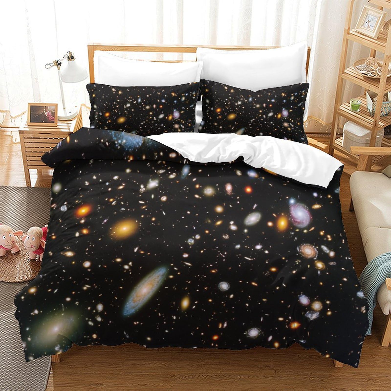 Housse de couette Galaxie imprimée 3D pour transformer la chambre des ados