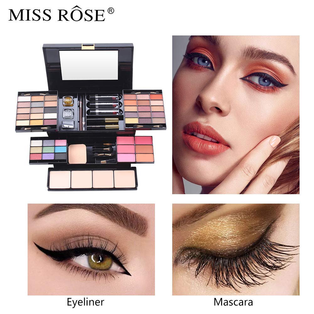 Make up set regalo, Kit trucchi make up completo, Valigetta trucchi, Set trucchi donna per ragazze adolescenti dai 13 ai 15 anni, Cosmetics Tavolozza Trucco(39 pezzi)