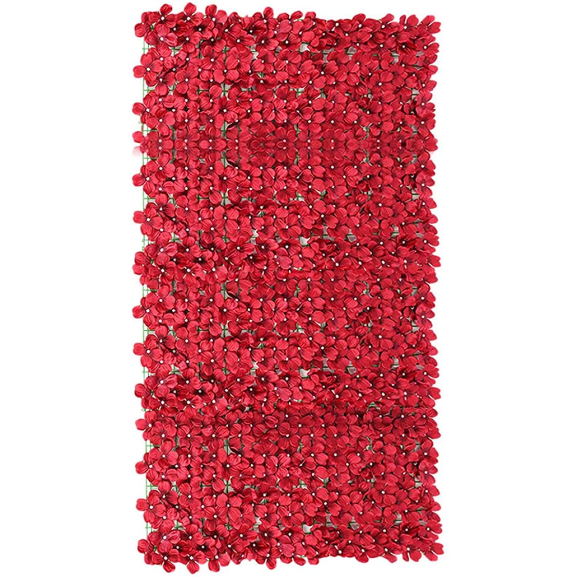 Valla de flores artificiales de 50x100cm para la privacidad de la pared del jardín en patio