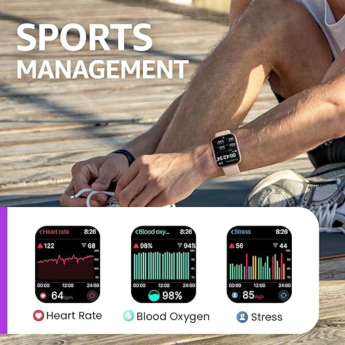 Miniatura 3 de Reloj inteligente S3 (respuestahacer llamadas) Bluetooth con monitor de actividad física con frecuencia cardíaca, monitor de oxígeno en sangre,