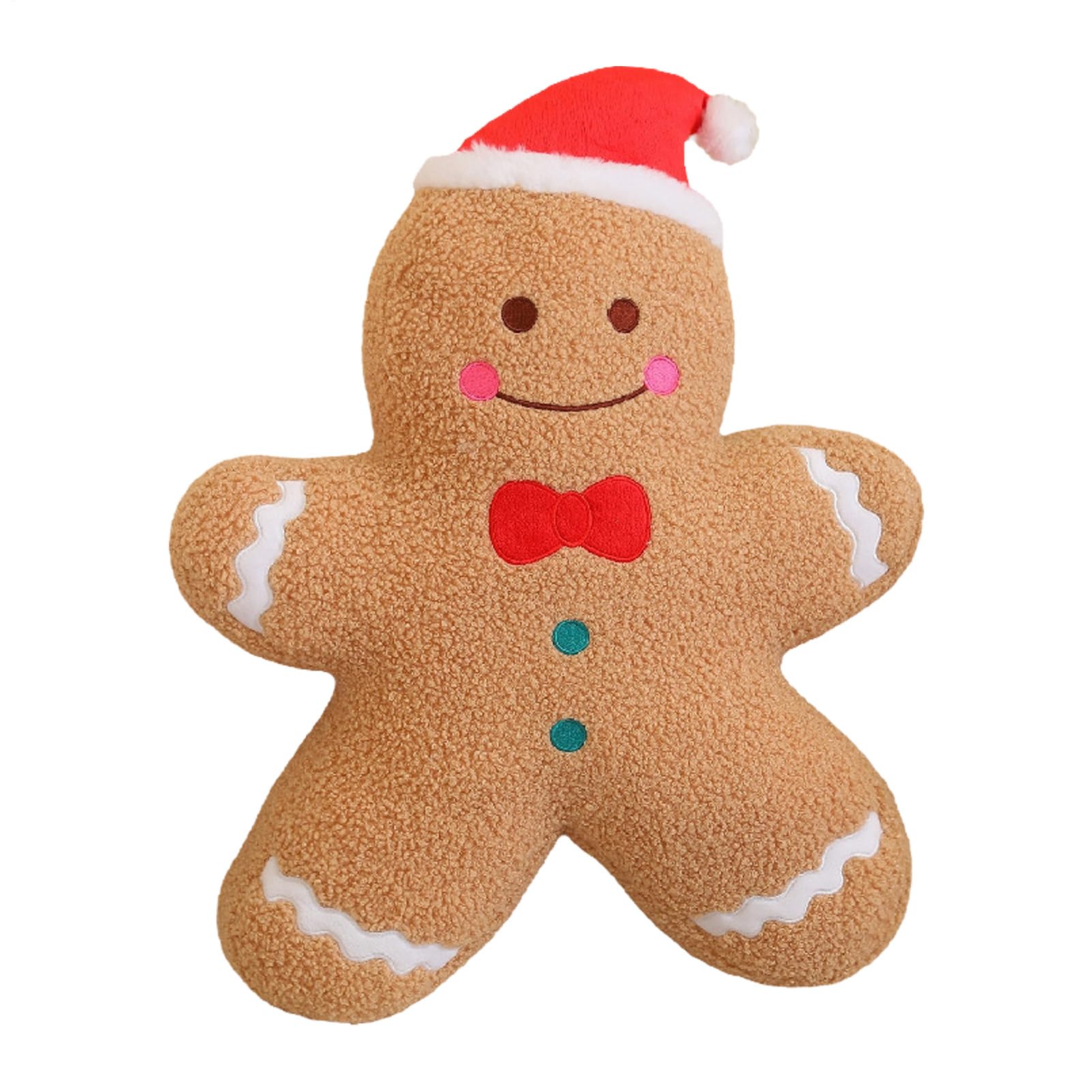 Coussin de Noël bonhomme d'épice idéal pour réchauffer une chambre d'étudiant